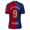 Conjunto (Camiseta+Pantalón Corto) FC Barcelona Lewandowski 9 Primera Equipación 2024-25 - Niño